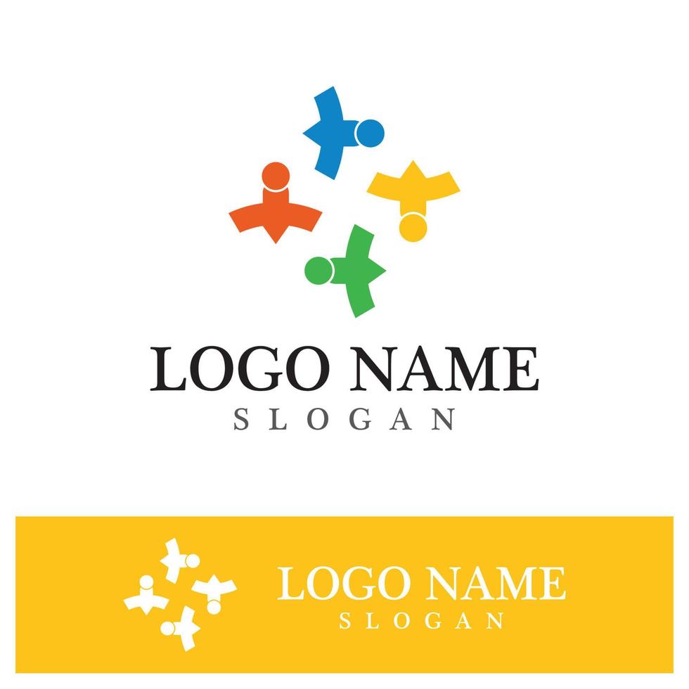 logotipo de la comunidad y vector de símbolo