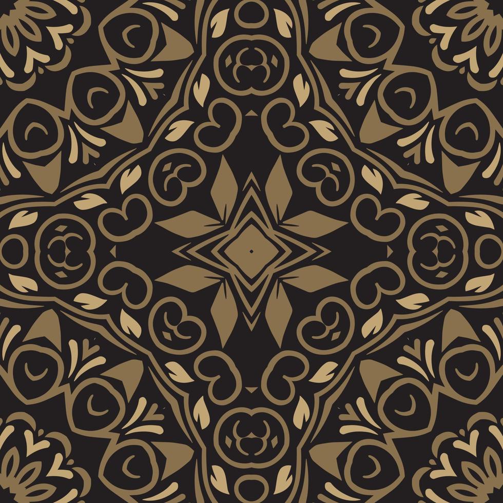Seamless decorative round ornament with geometric  pattern. Oriental floral lace vector. Luxury texture for wallpaper  invitation  decor  fabric. vector