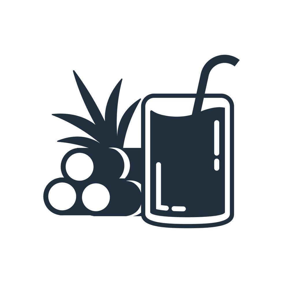 Sugarcane icon set, Vector and Illustration.