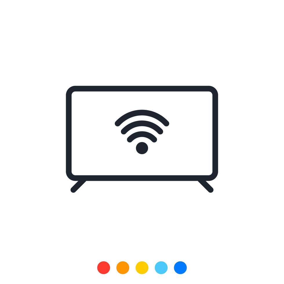 smart tv icon, Internet of things icon. vector