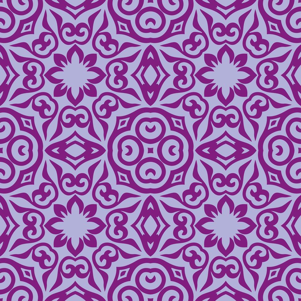 Floral seamless pattern with Mandala.Ethnic tiled ornament. Geometric print design. Vintage repeated background texture.Ceramic tiles texture. vector