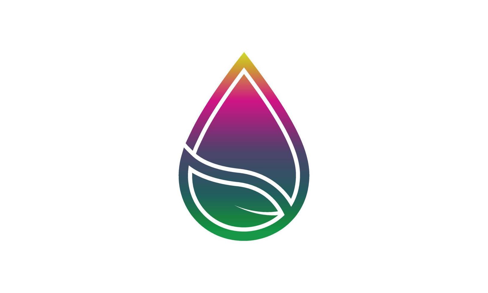 logotipo de agua ecológica icónico. marca para empresa