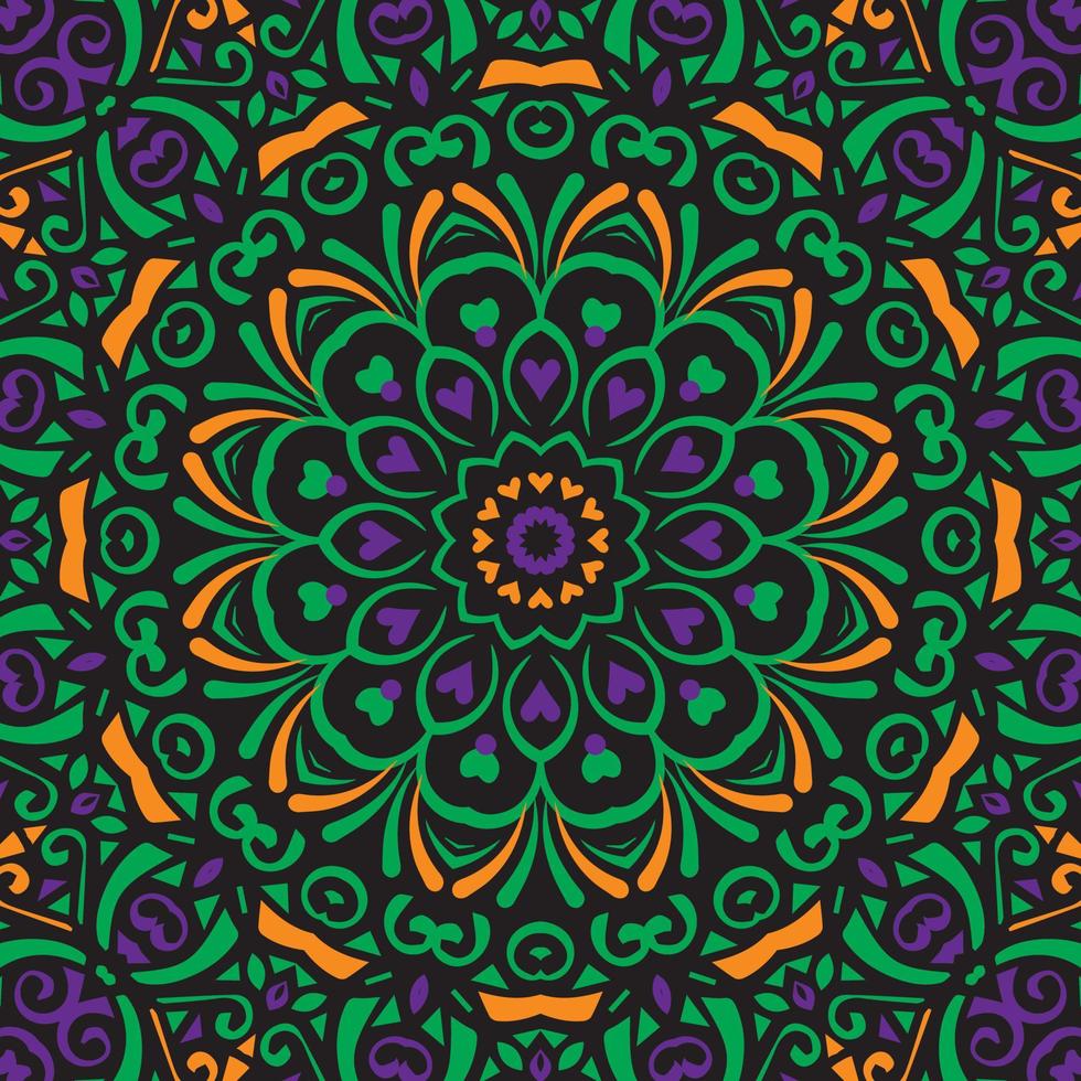 Seamless floral pattern. Ethnic Style Colorful ornamental  decoration for different purposes. vector