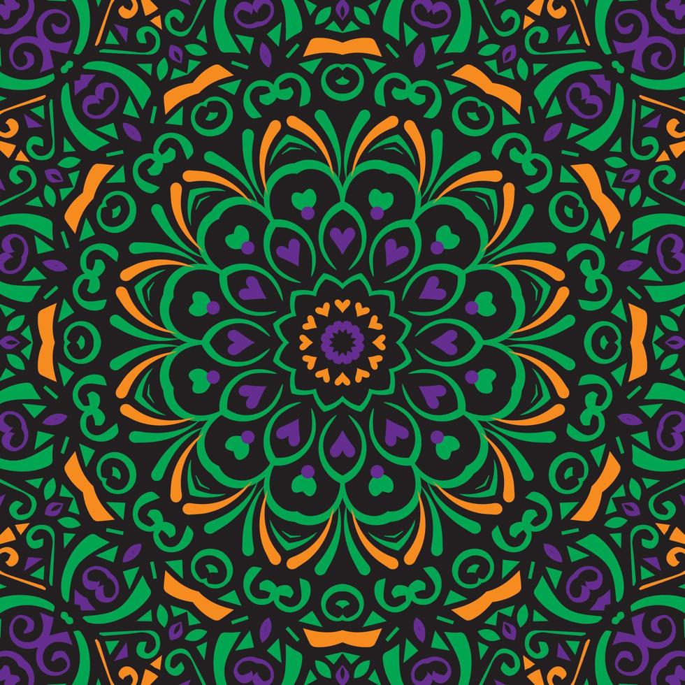 Seamless floral pattern. Ethnic Style Colorful ornamental  decoration for different purposes. vector