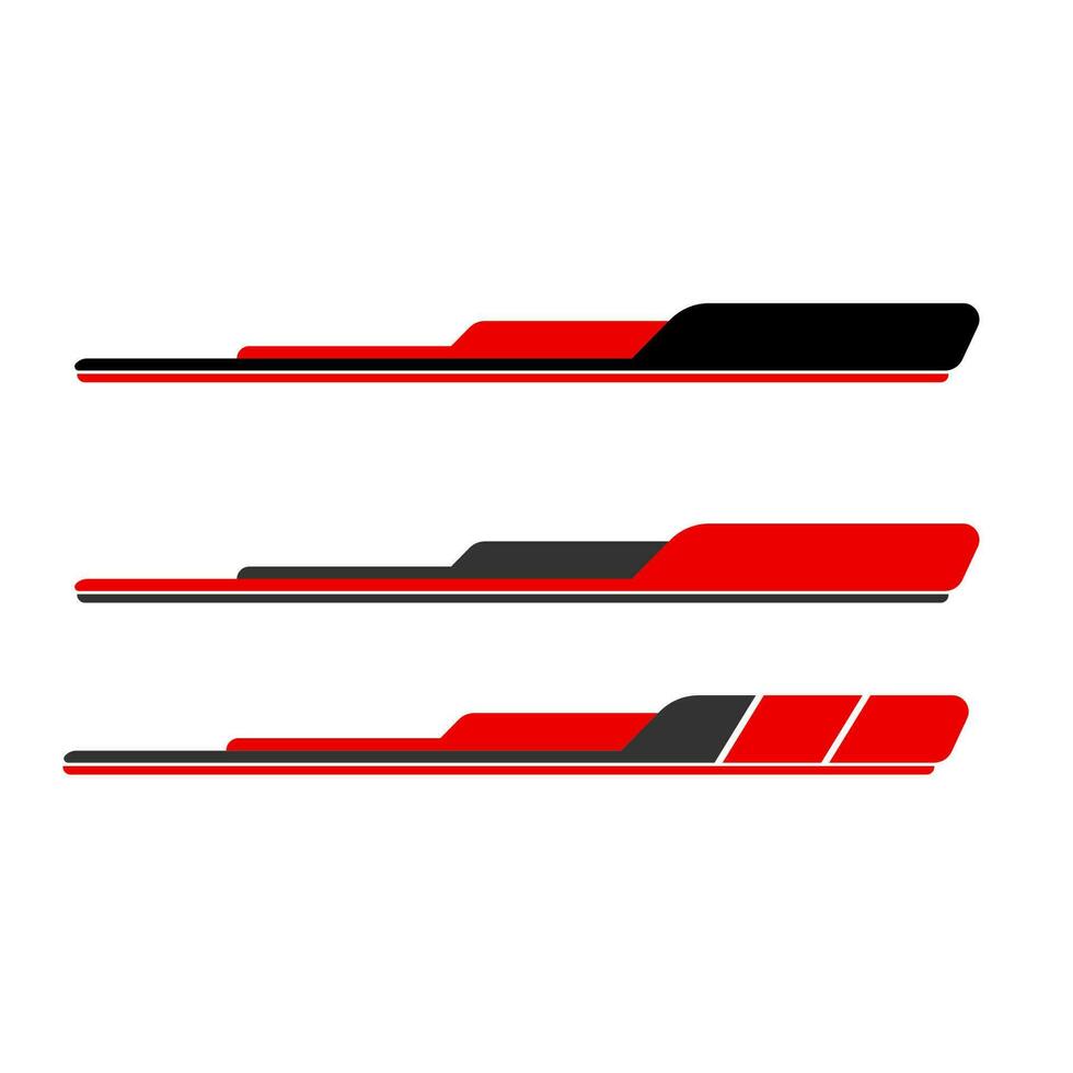 car wrapping decal vector. racing car decals vector