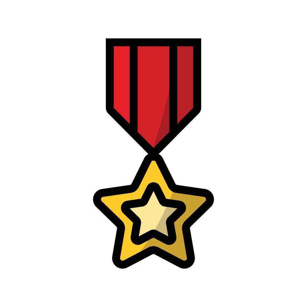 icono de premio de medalla vector