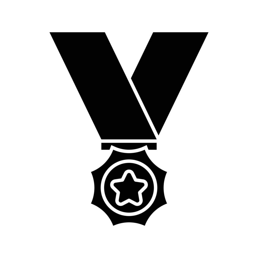 icono de premio de medalla vector