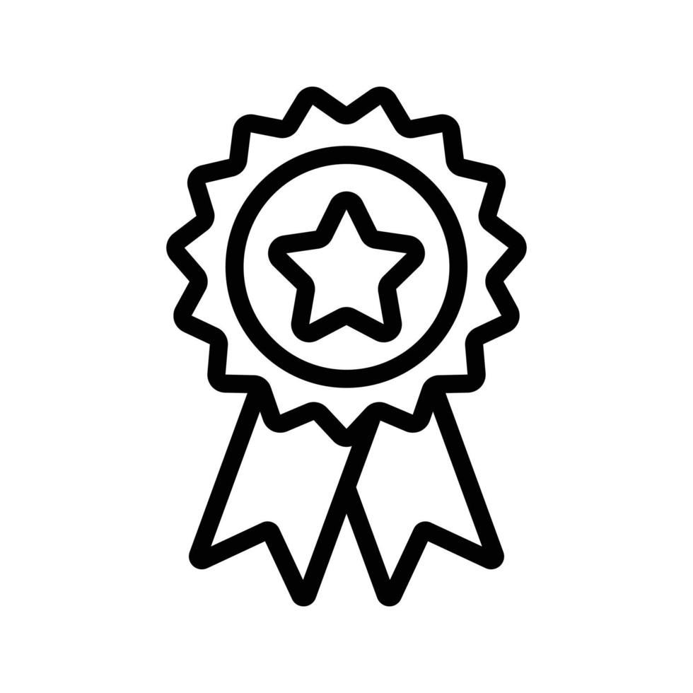 icono de premio de medalla vector