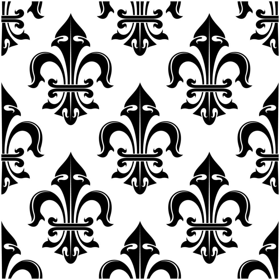 Seamless floral royal pattern background vector