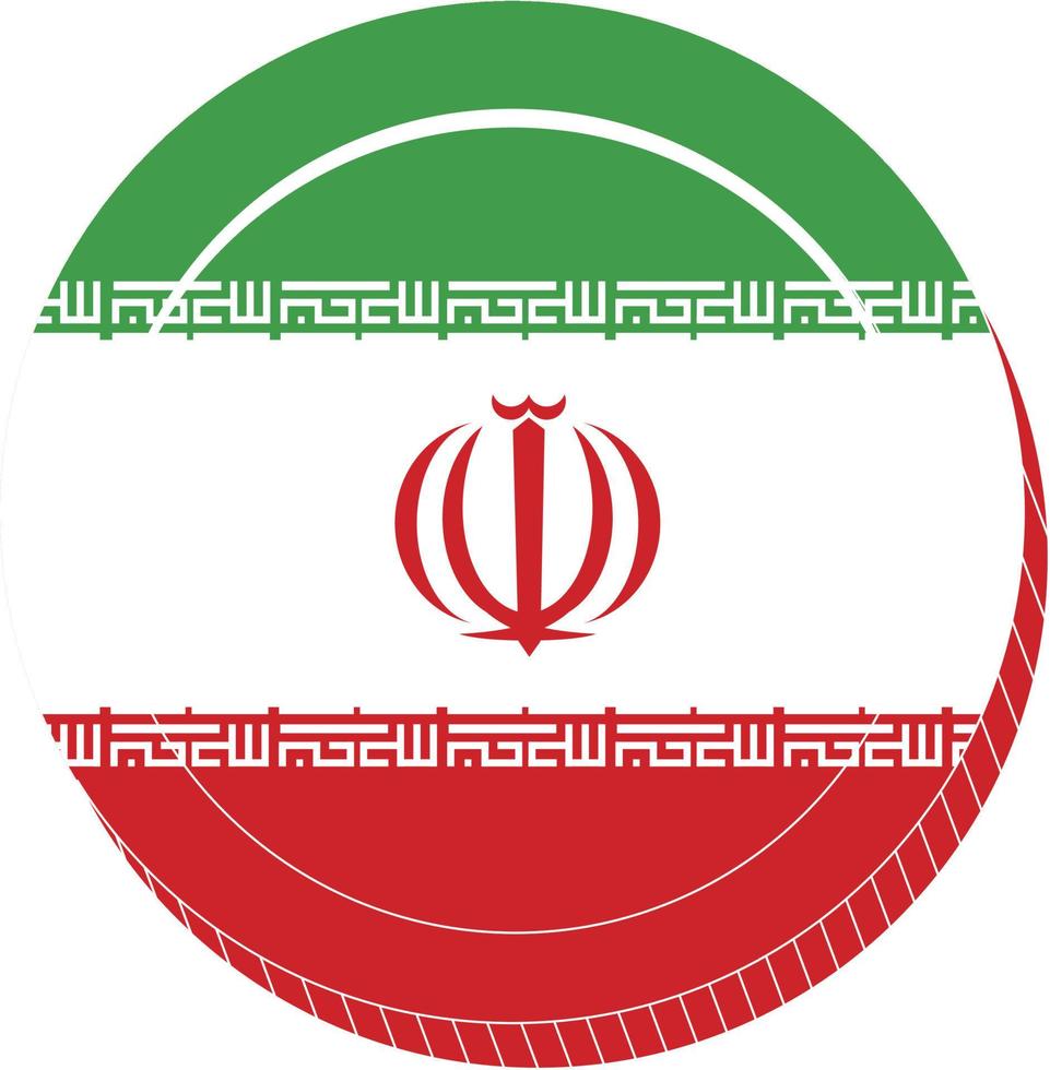 dibujado a mano de vector de bandera iraní, dibujado a mano de vector de rial iraní,