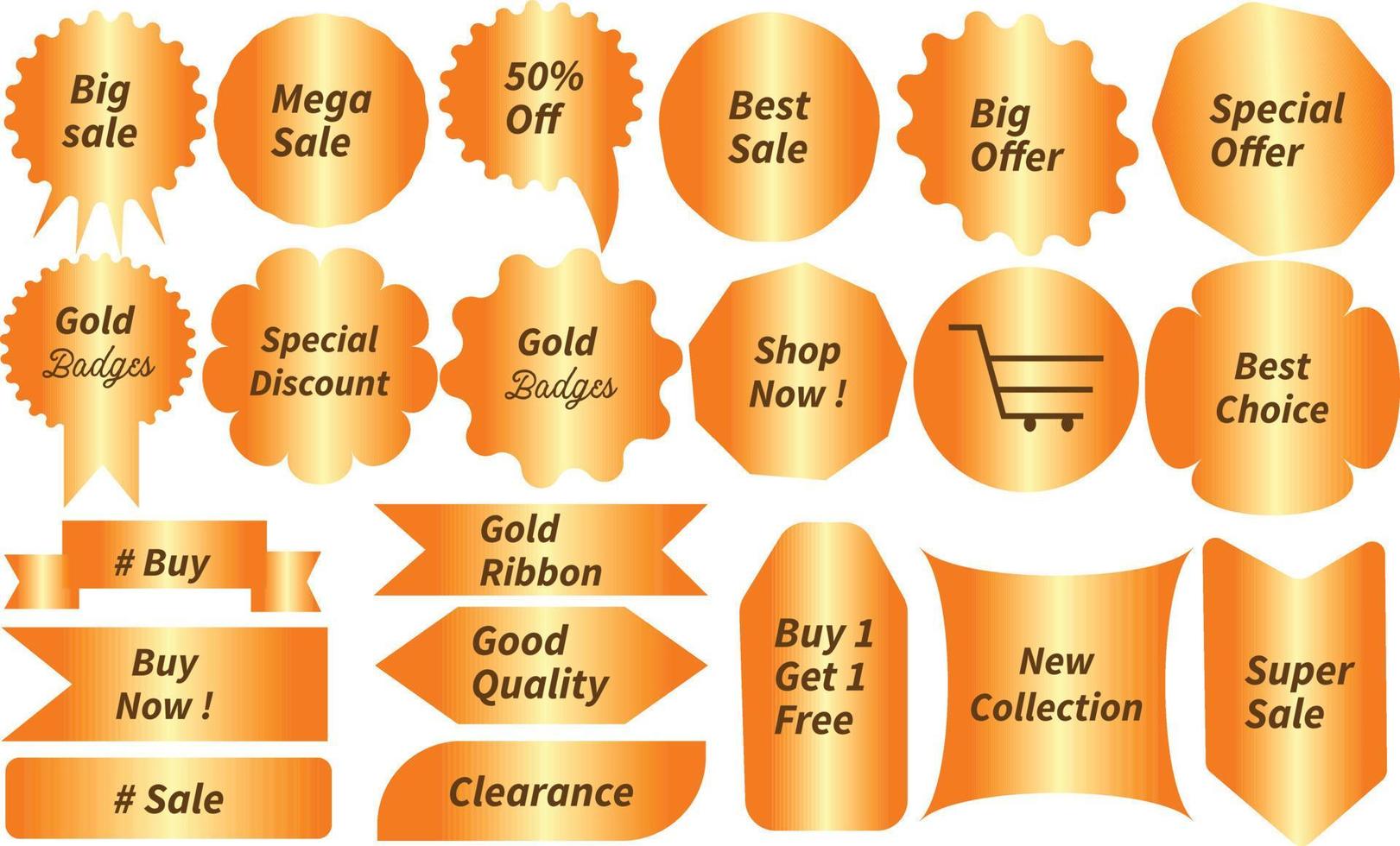 Sale Tag Set vector