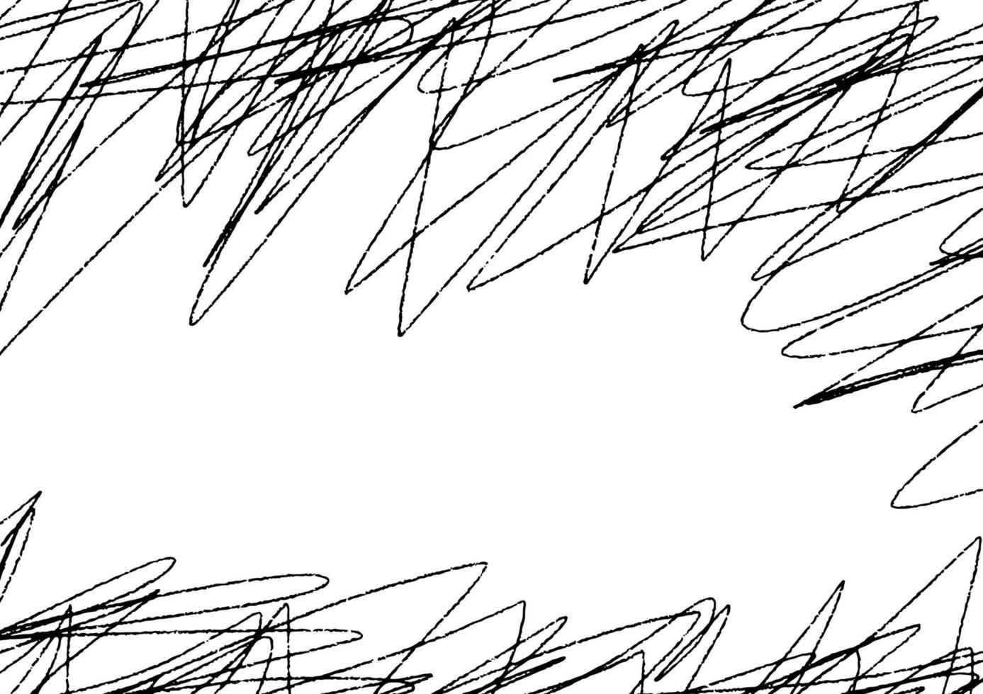 Abstract black pencil sketch on background vector