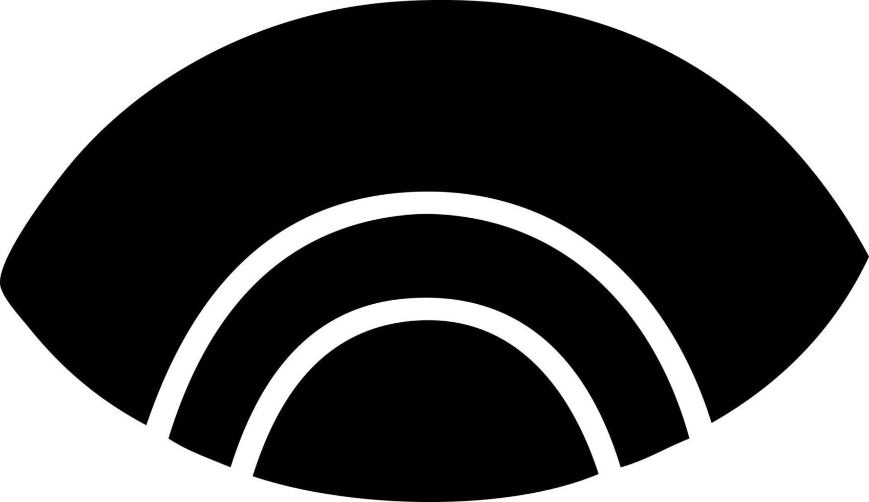 flat symbol eye looking down vector