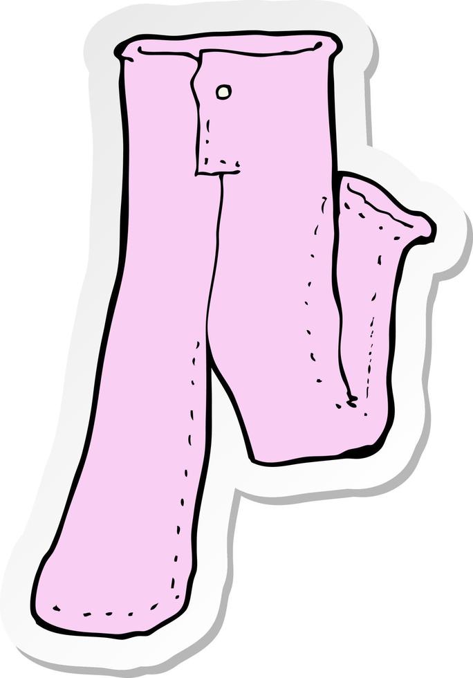 pegatina de un par de dibujos animados de pantalones rosas 11765169 Vector  en Vecteezy