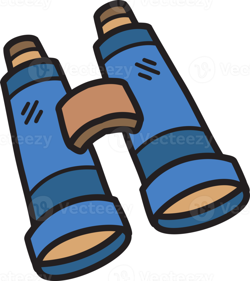 Hand Drawn binoculars illustration png