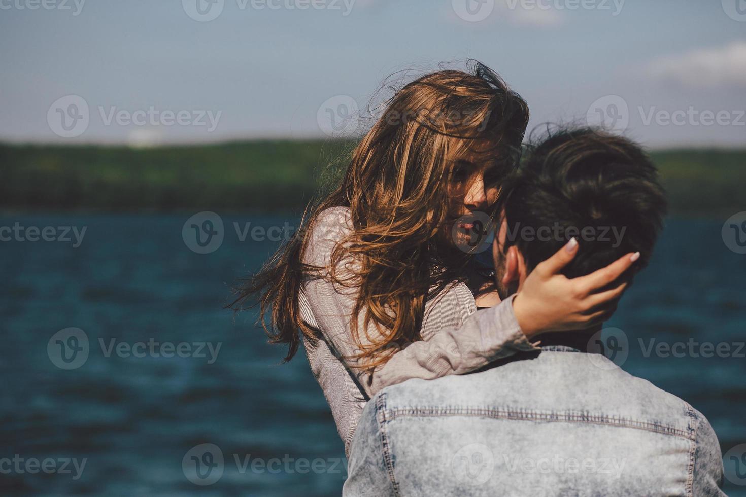 couple at the shore photo