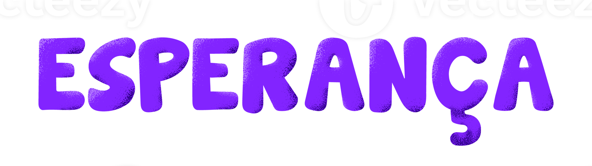 Purple word in Brazilian Portuguese. Translation - Hope. png