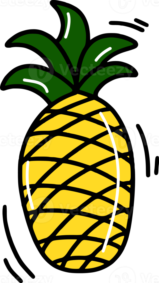 tekening tekenfilm ananas png