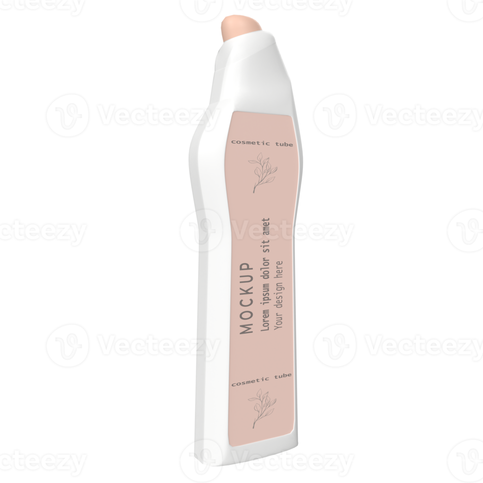 Cosmetic container 3d modelling png