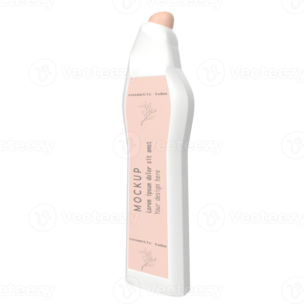 Cosmetic container 3d modelling png