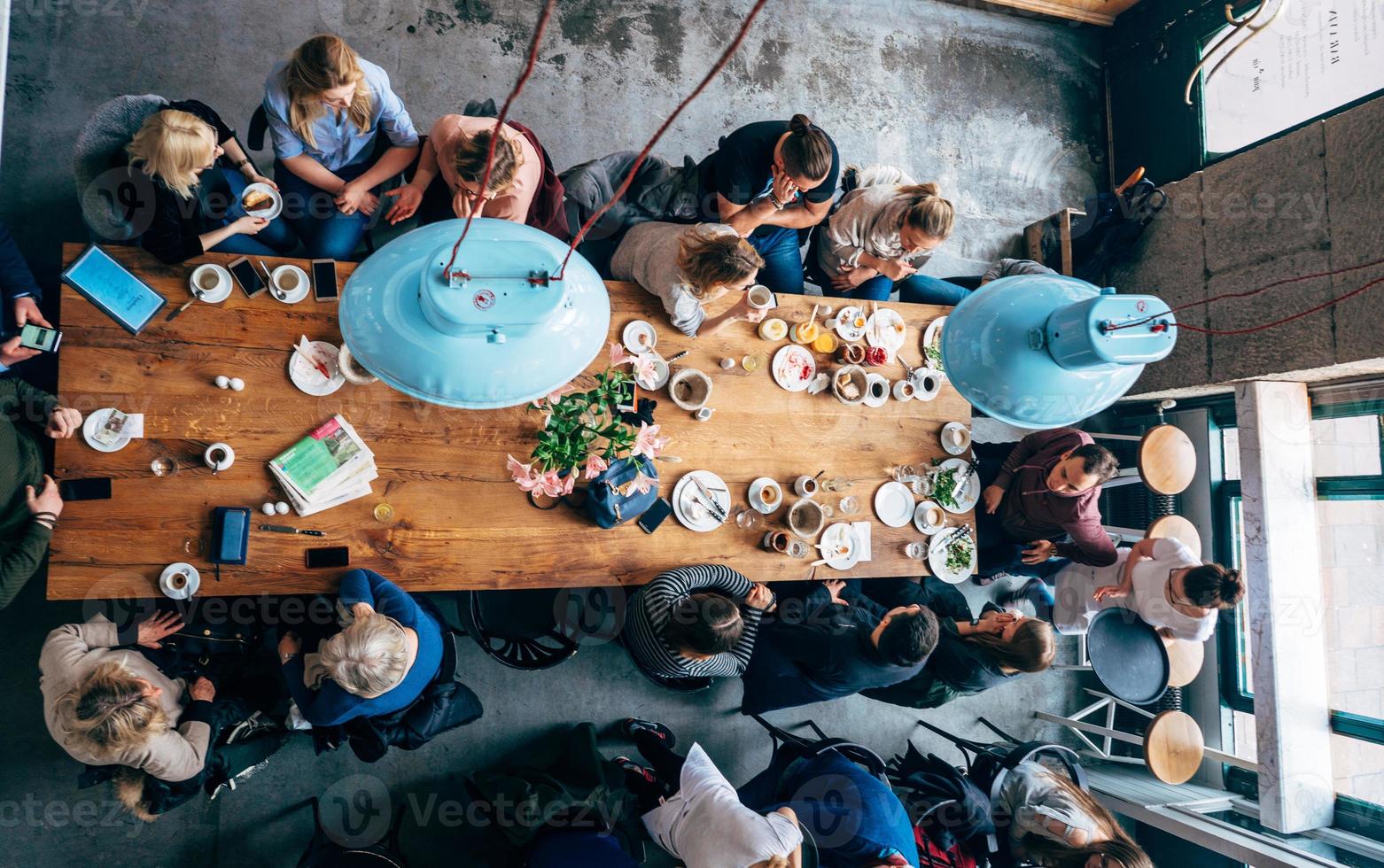 The top view cafe photo