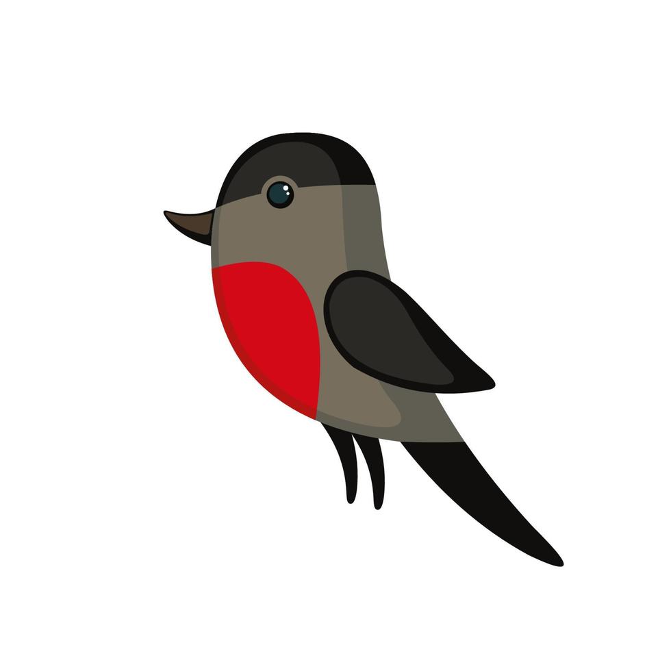 icono de Camachuelo en estilo plano aislado sobre fondo blanco. pájaro de concepto abstracto. ilustración vectorial vector