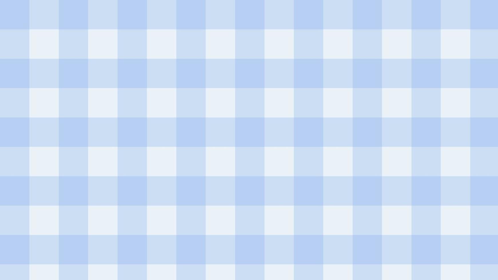 cute pastel big blue gingham, checkers, plaid, checkerboard backdrop illustration, perfect for wallpaper, backdrop, background vector