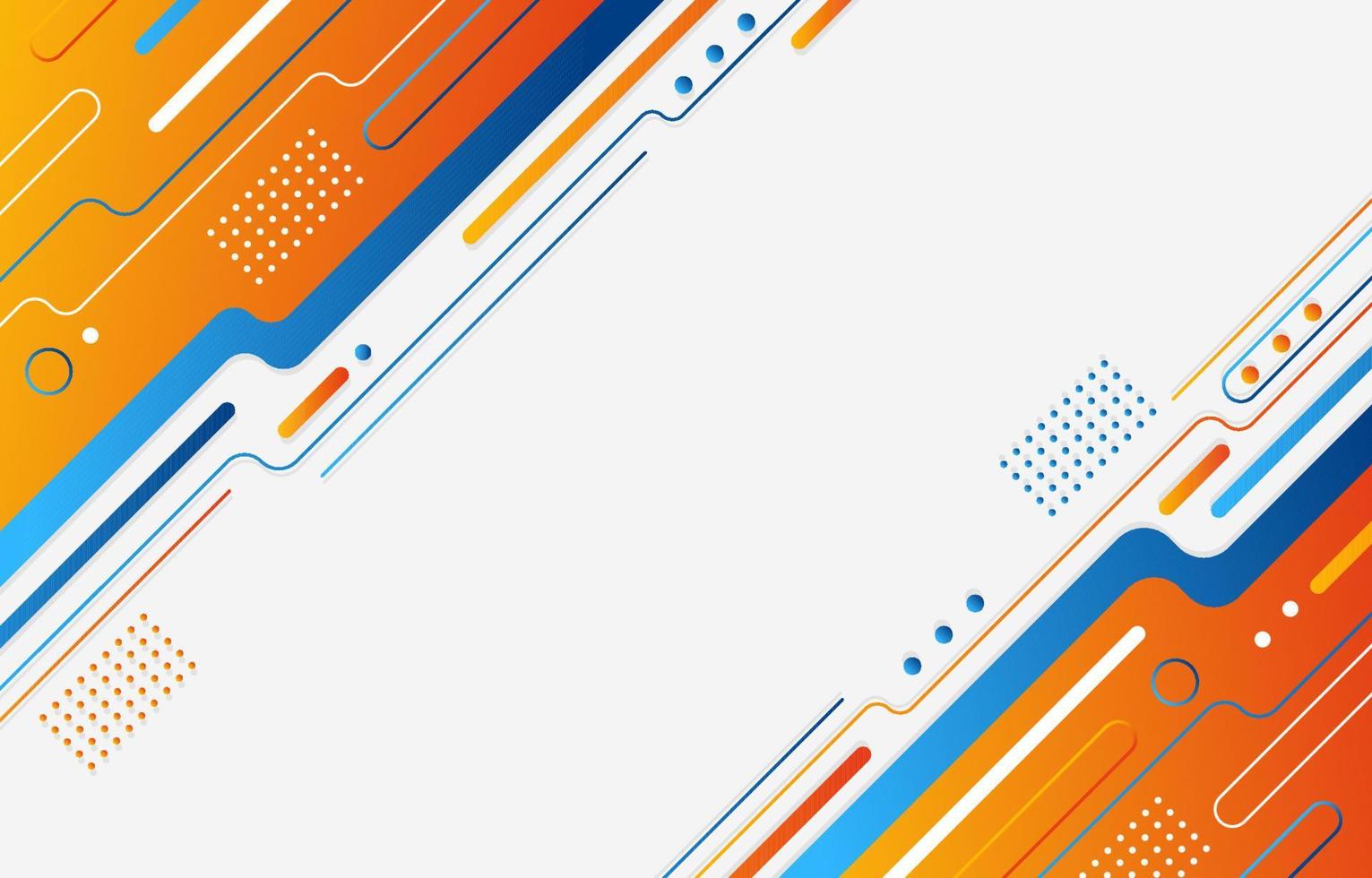 Elegant Blue Orange Background vector