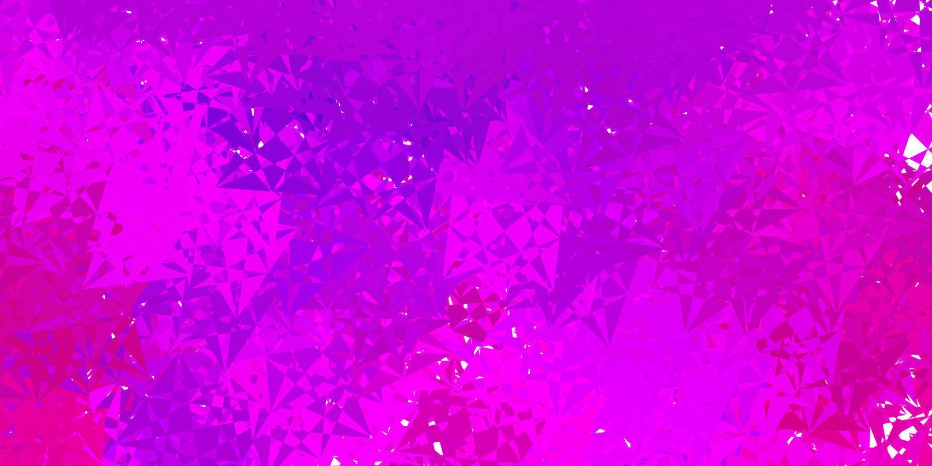 Light purple, pink vector background with polygonal forms.