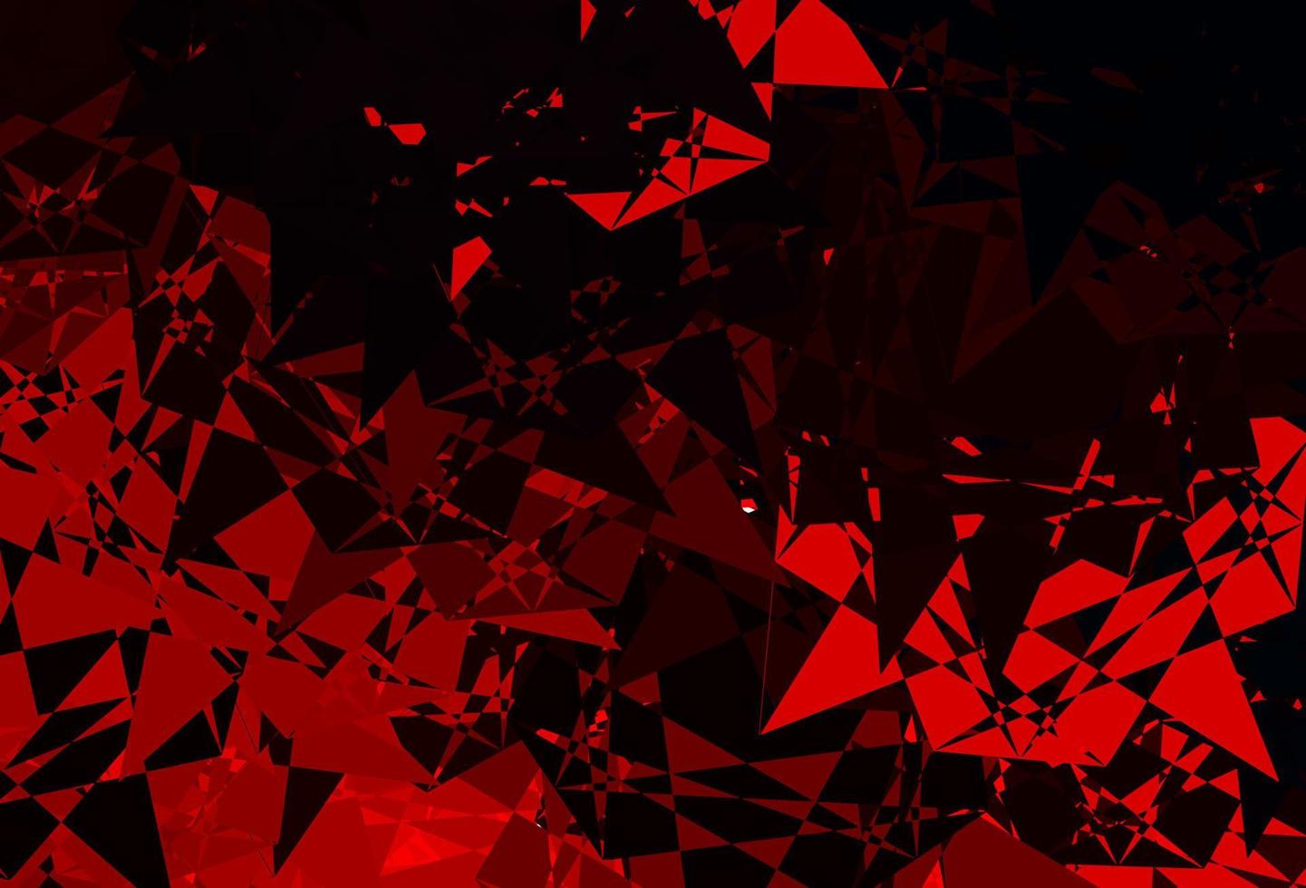 Dark Red vector background with random forms.