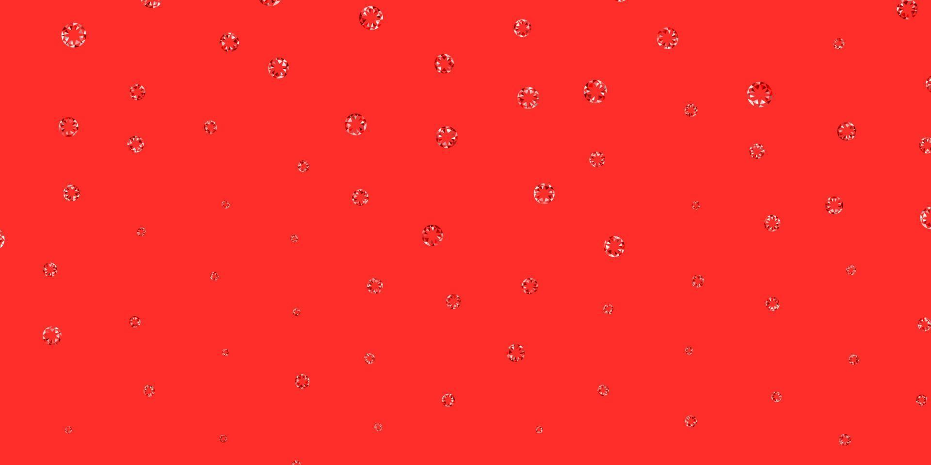 Light red vector background with spots.