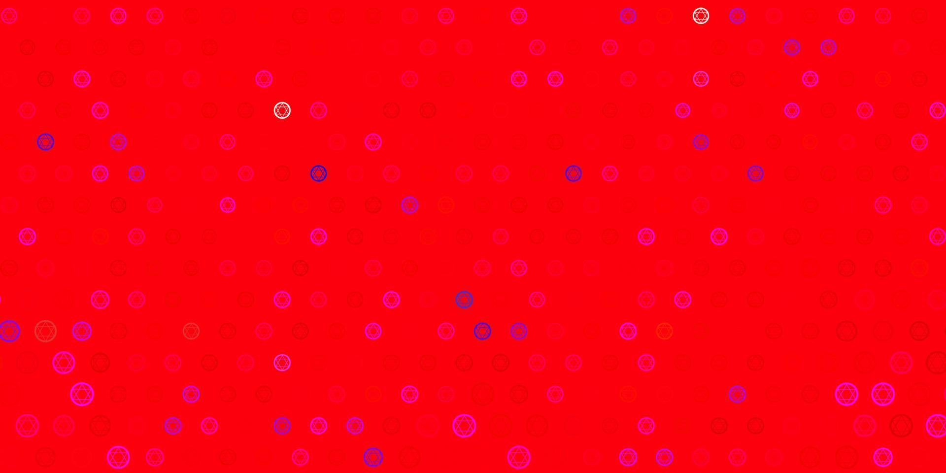 Light Red vector pattern with magic elements.