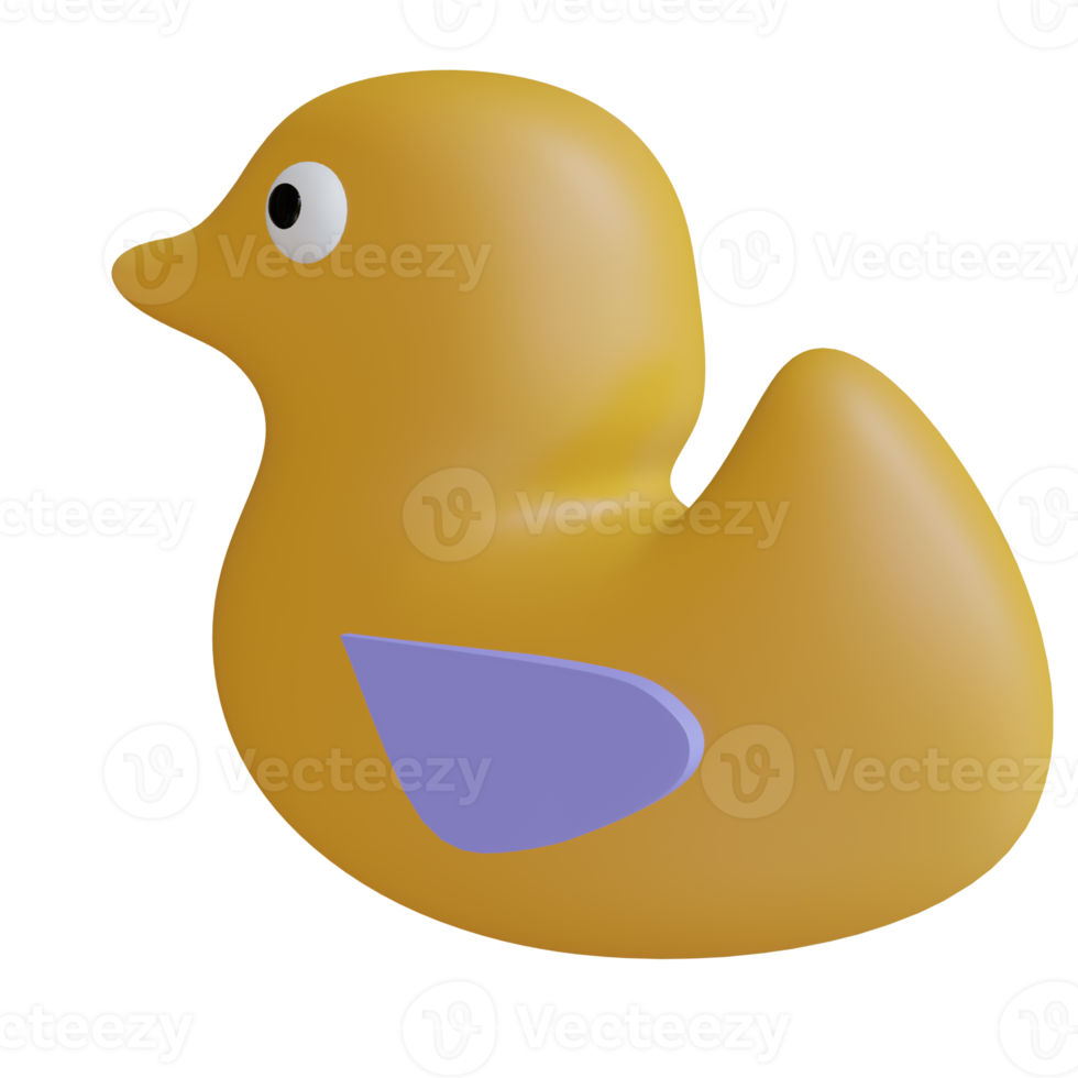 canard d'illustration de rendu 3d png