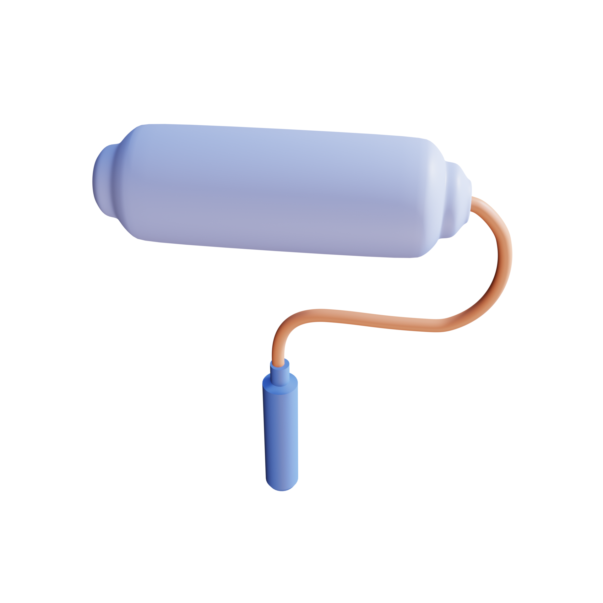 3d render illustration paint roller 11767625 PNG