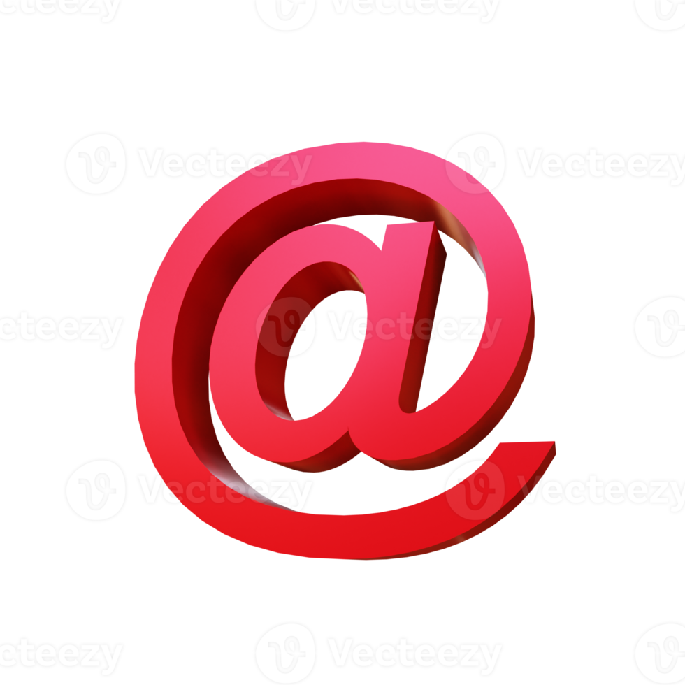 3d render illustration e-mail png