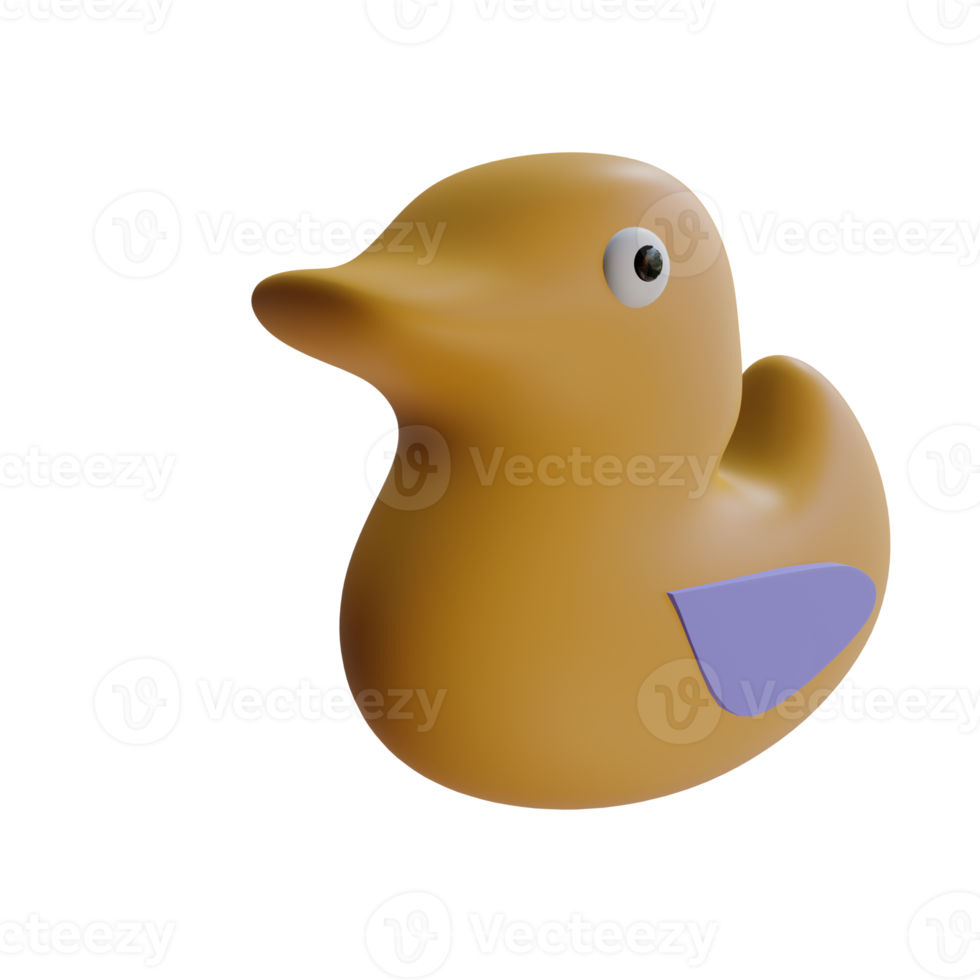 3d render illustration duck png