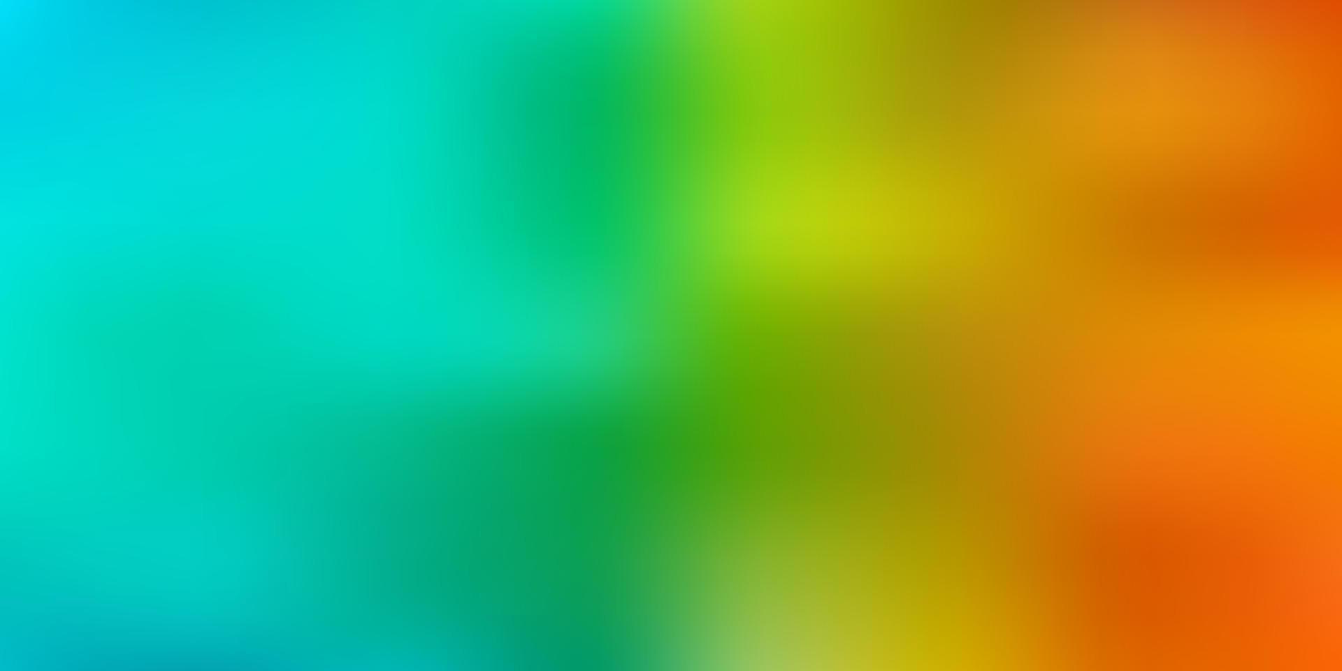 Light blue, yellow vector abstract blur background.