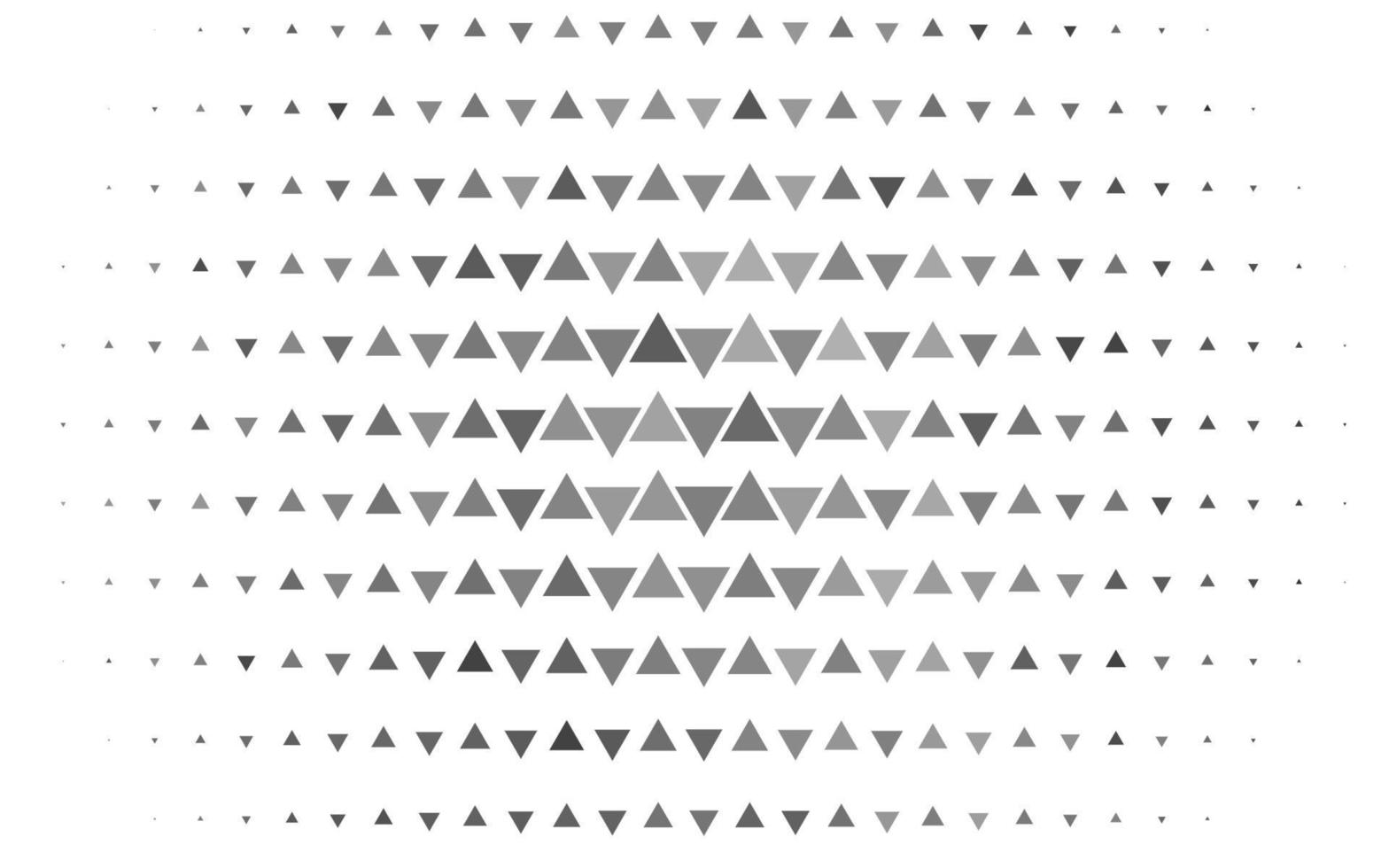 Fondo de vector gris plateado claro con triángulos.