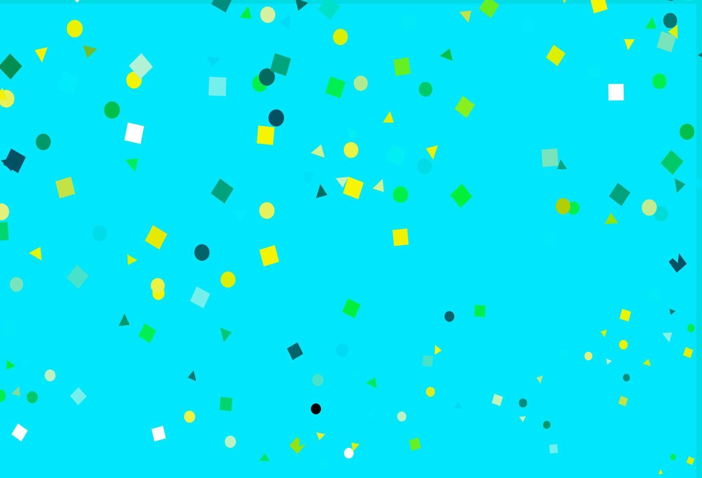 Light Blue, Yellow vector cover in polygonal style with circles.