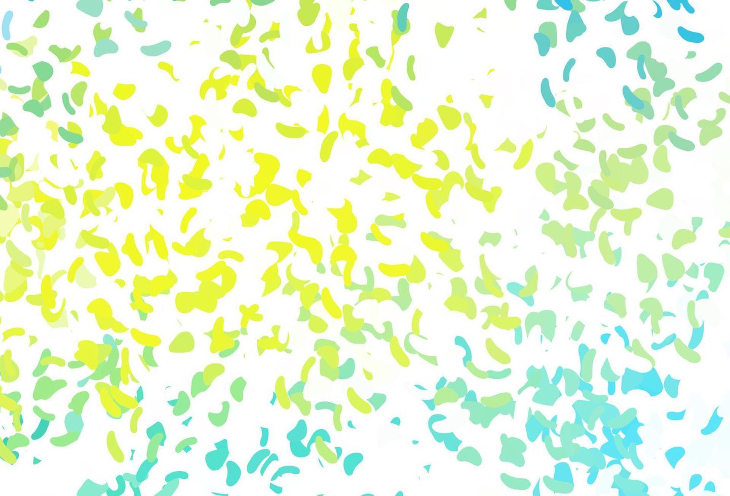 Light Blue, Yellow vector backdrop with abstract shapes.