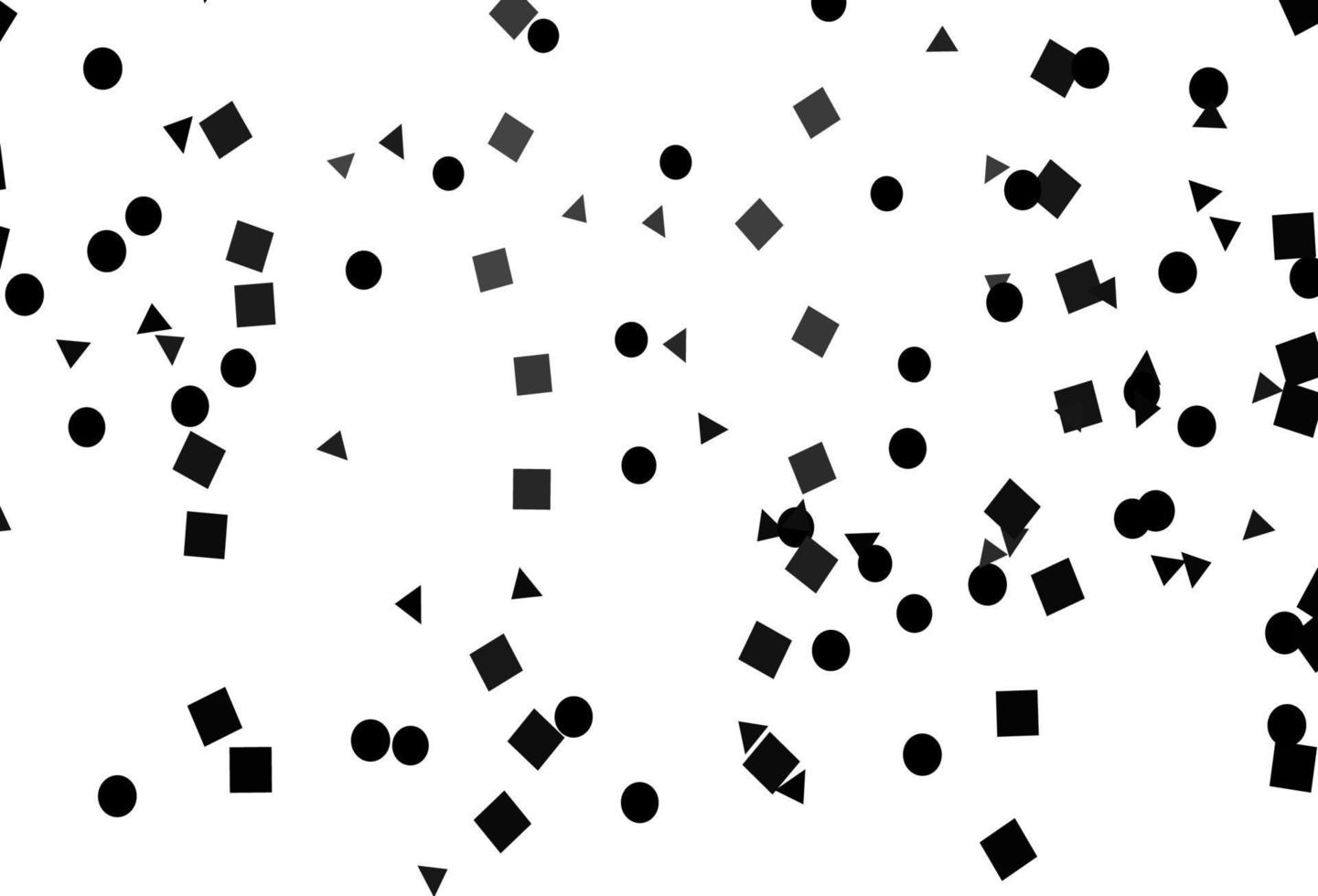 Light Black vector template with crystals, circles, squares.