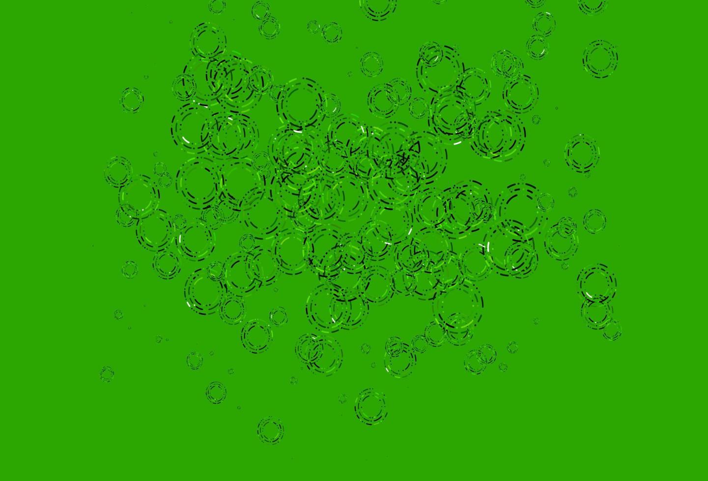 Light Green vector template with circles.