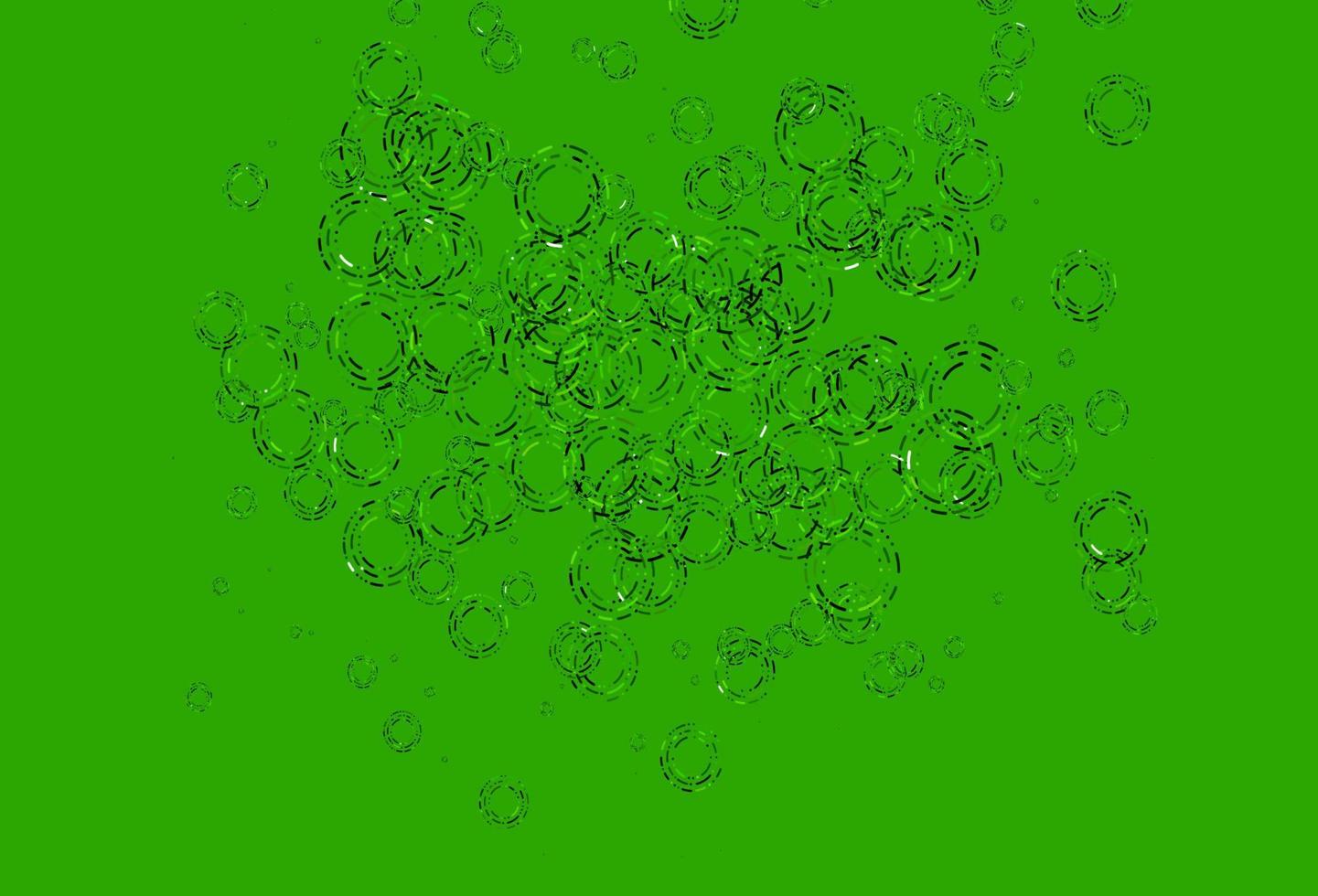 Light Green vector template with circles.