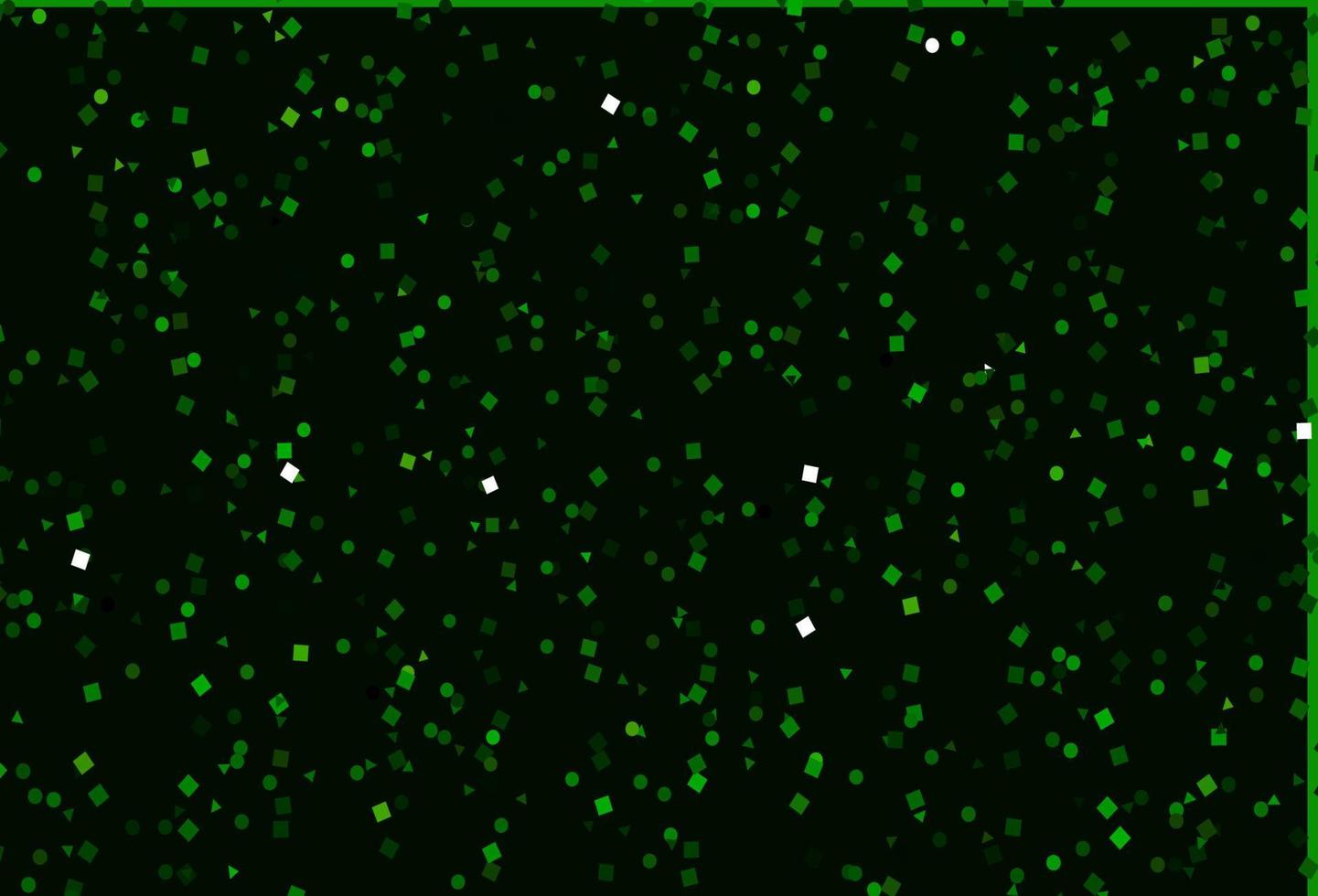 Light Green vector backdrop with lines, circles, rhombus.