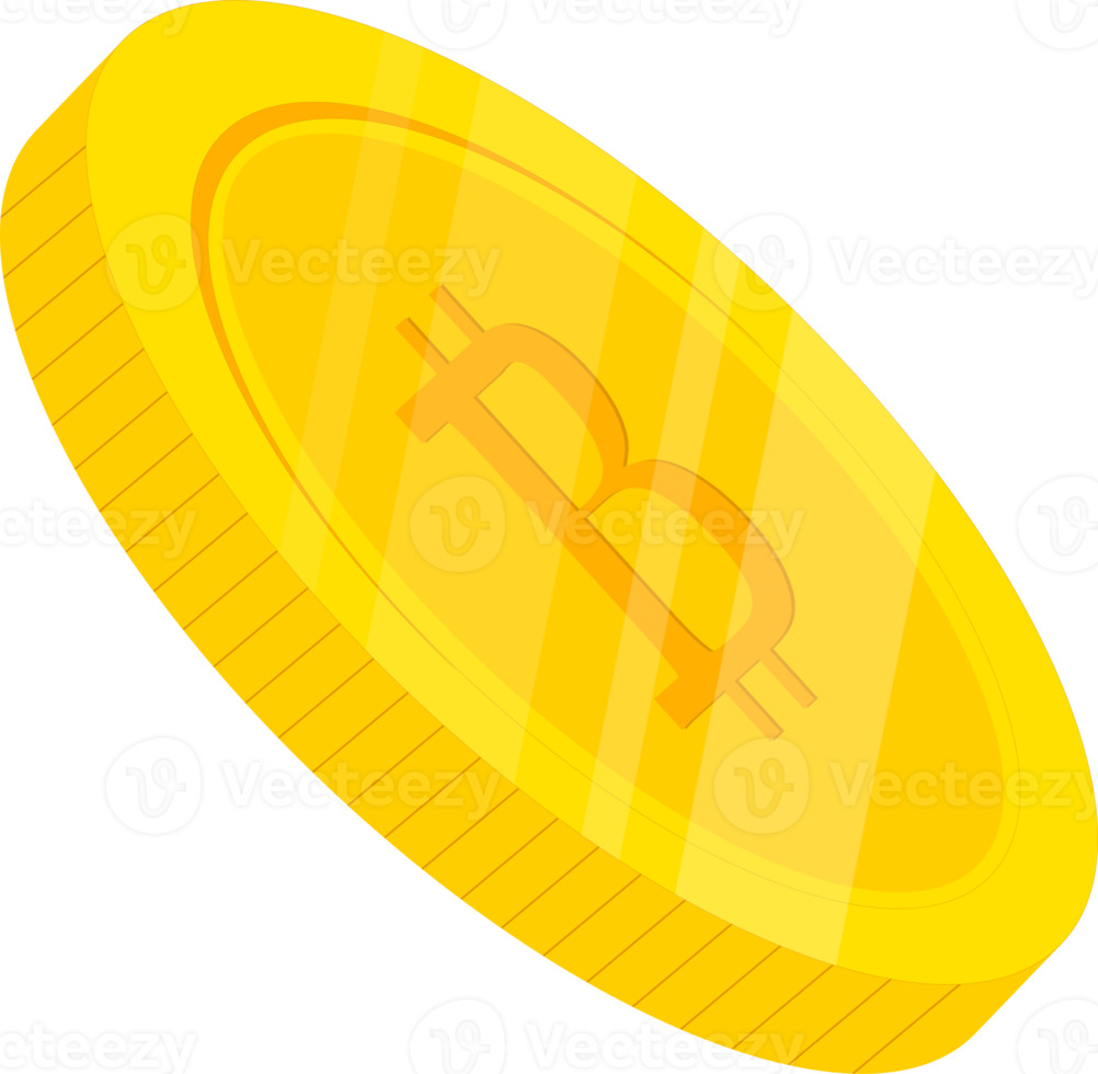 design desenhado à mão do ícone bitcoin png