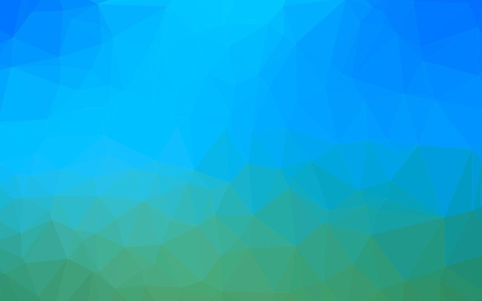 Light Blue, Green vector shining triangular template.