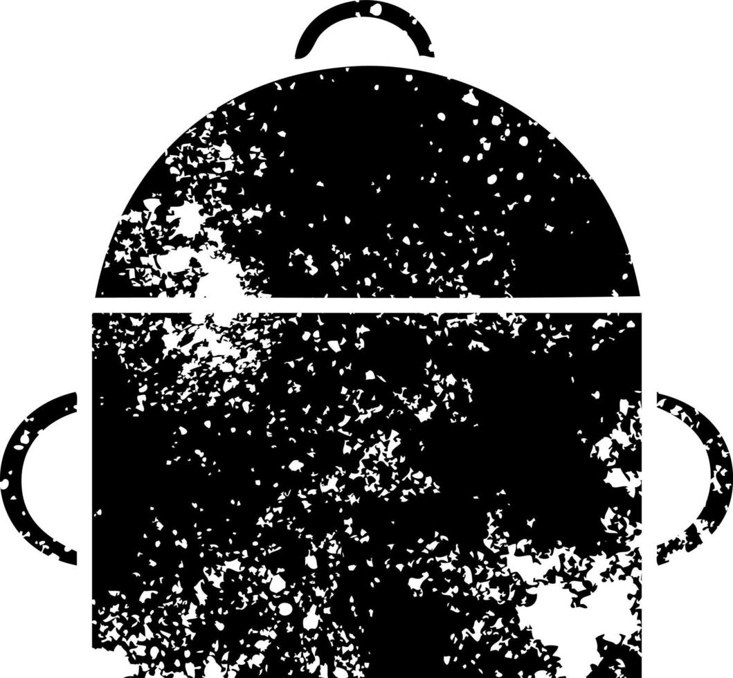 distressed symbol ruck sack vector