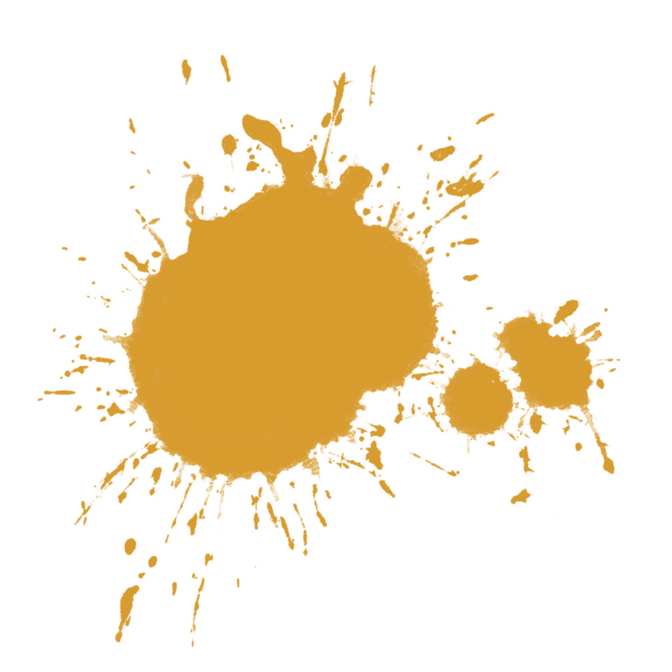 Gold Splatter Paint Splash png