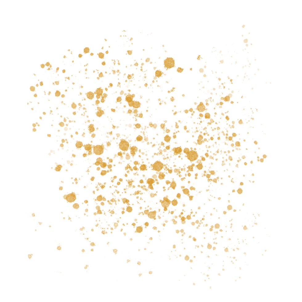 oro schizzare dipingere spruzzo png