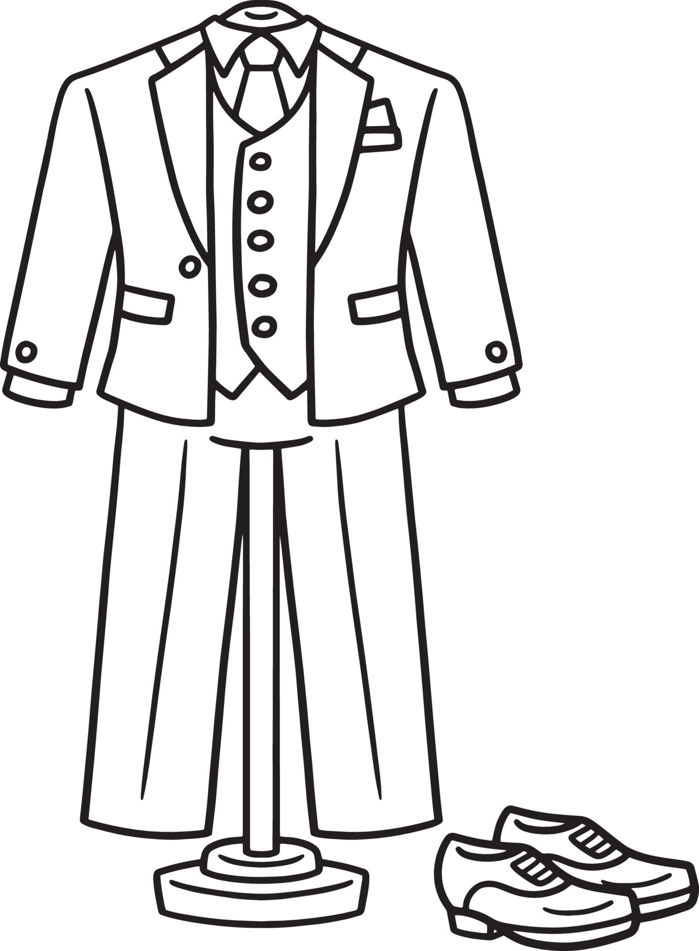 tuxedo-coloring-page